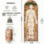 Sleeping Bags for Adults，Lightweight Waterproof Compact Sleeping Bag with Stuff Sack for Warm Camping Cold Hiking Traveling Outdoor Activities