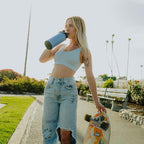 BOTTLE BOTTLE 32oz Insulated Water Bottle Stainless Steel Sport Water Bottle with Straw Dual-use Lid Design for Gym with Pill Box