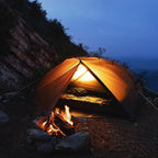 Night Cat Ultralight Backpacking Tent: Waterproof Lightweight Two People Camping Tent for Outdoor Hiking Trekking with Double Layers Aluminum Poles and Footprint