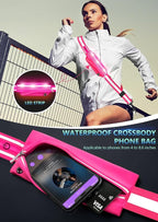 LED Reflective Belt Sash for Walking at Night, Night Running Safety Gear High Visibility Rechargeable LED Light Up Running Belt for Runners Walkers Men Women