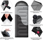 Sleeping Bags for Adults&Kids,Lightweight Waterproof Warm Weather Sleeping Bag,Compact Portable Sleeping Bag for Camping,Essentials Gear for Camping Hiking Outdoor Travel
