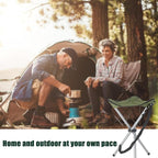 Folding Camping Stool,16.5" Folding Camping Chairs,Portable Tripod Seat,Outdoor Travel Tall Chair for Camping Walking Hunting Hiking Fishing Mountaineering Picnic Beach BBQ Garden Lawn(Green)