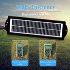 MEGSUN 12 Volt 5 Watt Solar Car Battery Maintainer Trickle Chargers Kits, Portable Waterproof Solar Panel Charging Kit for Car, Boats, RV, Trailer, Camper, Automotive, Motorcycle, Snowmobile. (5W)