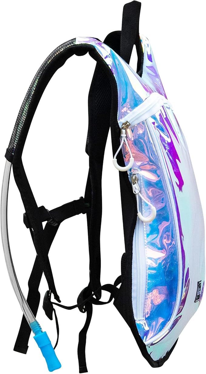 Vibe Festival Gear Hydration Pack Backpack with 2L Water Bladder for Women, Men, Teens, Kids - Hydropack Hydro Sports, Outdoor, Running, Camping, Hiking, Festivals, Raves