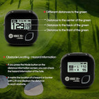 GolfBuddy Voice 2S+ Talking GPS Rangefinder Bundle with Official GolfBuddy Wristband Black – Audio Distance to Front/Center/Back, 18-Hour Battery, Preloaded Courses, Wearable Golf GPS Watch Conversion