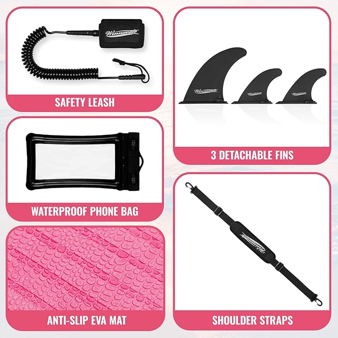 11'6"x35"x6" Wood Grain Stand Up Paddle Board Inflatable, Portable SUP Paddleboard with Complete Accessories, Camera Mount and 10L Dry Bag,Extra Wide Blow Up Paddle Board for Adults Youth Family