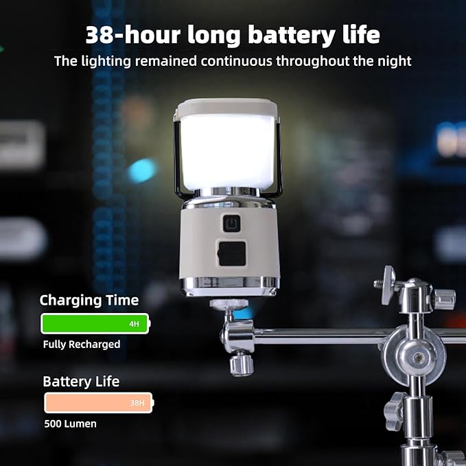 LED Camping Lantern Rechargeable, Allspark LED Lantern Flashlight,1000LM, 4 Light Modes, IPX4 Waterproof,Emergency Light for Home Power Outages, Hurricane, Storm,Outdoor Hiking(Green)