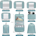 BAGAIL 6 Set/8 Set/10 Set Packing Cubes Various Sizes Packing Organizer for Travel Accessories Luggage Carry On Suitcase
