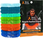 Mosquito Repellent Bracelets – Natural Essential Oils | Family Pack | Child‑Friendly | Non‑Toxic | Reusable Outdoor Wristbands | Individually Wrapped