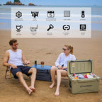 EchoSmile 25/30/35/40/60/75 Quart Rotomolded Cooler, Built to Stand up to The Rigors of The Journey