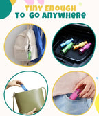 EverBrite 4-Pack Mini LED Aluminum Flashlight Party Favors Colors Assorted for Hurricane Supplies with Handle Glow in Dark