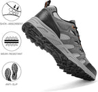 Kricely Men's Trail Running Shoes Non Slip Hiking Shoes Tennis Shoes Fashion Sneakers Workout Footwear