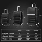 Samsonite Freeform Hardside Expandable with Double Spinner Wheels, Mint Green, Checked-Medium 24-Inch