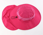 Home Prefer Outdoor UPF50+ Mesh Sun Hat Wide Brim Fishing Hat with Neck Flap Sun Hat for Men Women