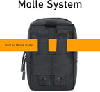 2 Pack Molle Pouches - Tactical Compact Water-Resistant EDC Pouch