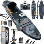AKSPORT Inflatable Stand Up Paddle Board, SUP Board with All Accessories, Wide Stable Design, Non-Slip Deck, Inflatable Paddle Boards for Youth & Adult