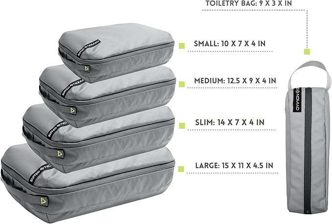 Adventure Travel Packing Cubes, IP65 Water&Dust Proof Organizer Wet Bags