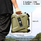 5 Gallon Water Jug with Spigot, BPA Free Leak-Proof Camping Water Container, Portable Emergency Water Storage for Outdoor Hiking, Camping, Home Use, Camping Essentials