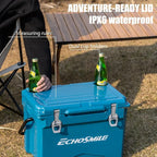 EchoSmile 25/30/35/40/60/75 Quart Rotomolded Cooler, Built to Stand up to The Rigors of The Journey