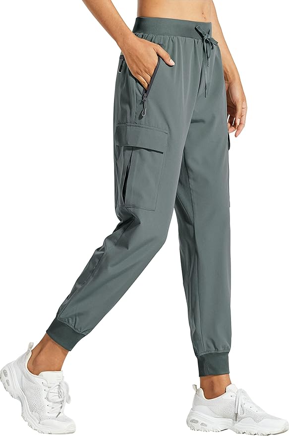 Libin Women's Cargo Joggers Lightweight Quick Dry Hiking Pants Athletic Lounge Casual Travel