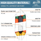 Packraft TPU Inflatable Travel Kayak with Soft Seat Lightweight Packrafts for Flat Water Rafting/Bicycle Drifting/Litewater Dinghy, 1 Person