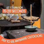 Murphy’s Naturals Mosquito Repellent Incense Sticks, 12 Count, DEET Free Bug Repellent with Citronella for Patio & Camping, 2.5+ Hours per Stick