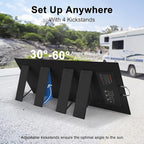 400W Portable Solar Panel, IP67 Waterproof Foldable Solar Charger, High 23.5% Efficiency for Outdoor Camping, Portable Power Station, RV