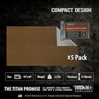 TITAN Survival - Mylar Survival Blankets 5 Pack - 90% Heat Retention & Waterproof Design - Emergency Blanket Cold Weather Protection & Survival Kits - Durable Space Blanket for Outdoor Use