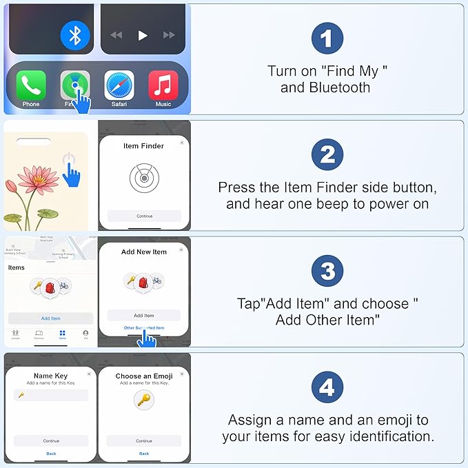 Wallet Tracker Card (iOS Only), Rechargeable Bluetooth Smart Tracking for Apple Find My Compatible Anti Tracker for Men Women Slim Item Locator for Purse Passport Key Luggage Tag (1Pcs/JUL FLR)