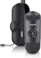 Wacaco Nanopresso Portable Espresso Maker bundled with Nanopresso Protective Case, Upgrade Version of Minipresso, 18 Bar Pressure, Extra Small Travel Coffee Maker, Manually Operated