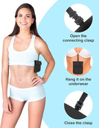 RFID-Blocking Travel Bra Wallet, Hidden Money Pouch with Adjustable Elastic Strap, Ideal Secret Pocket Protect Your Passport Credit Cards Valuables