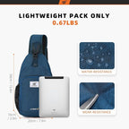 SKYSPER Sling Bag RFID Crossbody Sling Backpack Cross Body Shoulder Bag Travel Hiking Daypack for Women Men
