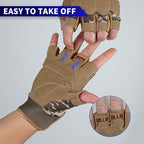 FIORETTO Fingerless Gloves for Airsoft Shooting Half Finger Hunting Hiking Cycling Driving Motorcycle Climbing Work Gloves M210603