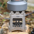 Ultralight Titanium Wood Burning Stove Outdoor Camping Multi-Fuels Alcohol Stove BBQ Stove WS009ST-Ti (Multifunctional Wood Burning Stove)