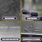 onewind Camping Hammock with Rain Fly and Bug Net Portable Lightweight 11ft Double Hammock with 12ft Ultralight Silnylon Tarp and Mosquito Net Ridgeline 12Ft Tree Straps for Camping Hiking Backpacking