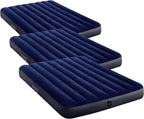 Intex 64758E Dura-Beam Standard Downy Air Mattress: Fiber-Tech, Full Size, 10in Bed Height, 600lb Weight Capacity, Pump Sold Separately (Pack of 3)