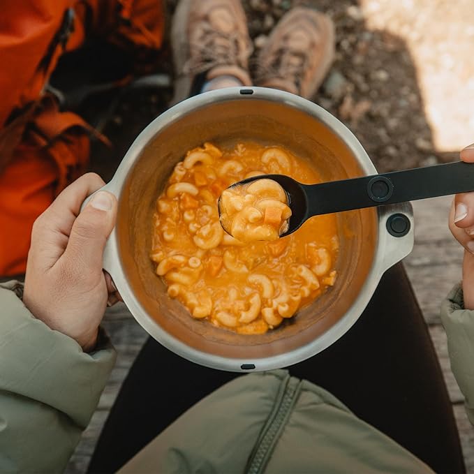 FULL WiNDSOR - MAGWARE - Magnetic Bowls and Plates (8PCS) & Magnetic Camping Cutlery Set (6PCS), Portable Knife, Fork & Spoon with Case, Travel Dinnerware & Silverware for Camping, Outdoor Backpacking