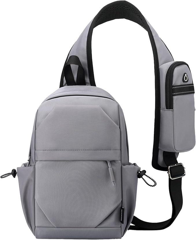 Crossbody Sling Bag Casual Shoulder Hiking Backpack with Convertible Shoulder Strap for Travel Hiking Shopping Leisure Sport