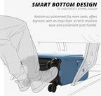 Verage Underseat Carry On Luggage with Spinner Wheels (Coast Blue, 14.5-Inch Plus Underseat Pro)