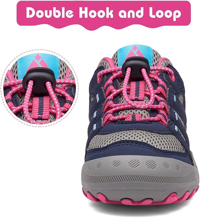 Mishansha Boy's Girl's Hiking Shoes Low Top Sneakers Outdoor Trekking Walking Climbing Running Shoes