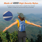 Seektop Small Hiking Backpack 12L to 15L Expandable Travel Packable Waterproof Daypack Lightweight Hiking Bag for Women Men