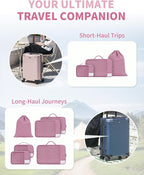 ECOHUB 4 Set /6 Set Packing Cubes for Travel Durable Suitcase Organizer Bags Set with Personalized Tag Various Sizes Travel Essentials Traveling Accessories for Luggage Machine Washable