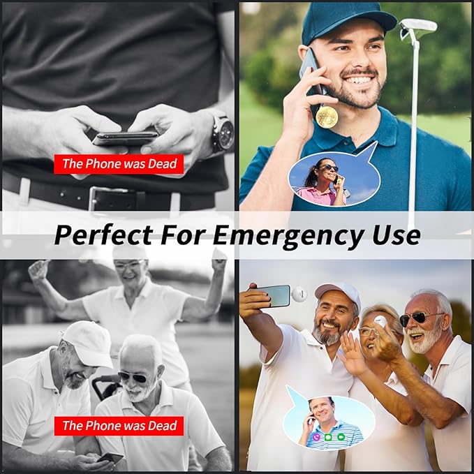 2000mAh Creative Golf Ball Power Bank, Emergency Mini Power Portable Charger USB-C, Compatible with iPhone15,16，17,15 Plus,15 Pro Max, Gift for Golf Lover Men Women (Rose Gold Power Bank)