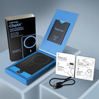 myCharge CliqAir 5000mAh Magnetic Power Bank – Ultra-Thin 0.3" Design | 15W Qi2 Fast Wireless Charging | 20W PD USB-C Port | Powerful Magnetic Hold | Perfect for Travel, Work, or Everyday Use | Black