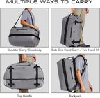 Haimont Large Waterproof Duffel Backpack Roll-Top Heavy Duty Dry Duffle Bag for Boating, Travel, Motorcycle, Kayaking, Camping, 60L