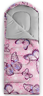 Sleeping Bags for Adults and Kids，3D Printing Camping Sleeping Bag for Girls Boys Lightweight Waterproof Cold/Warm 3-Season，Outdoor Travel with Compression Bags