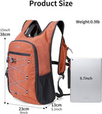 BOVIP 20L Hiking Backpack Lightweight Packable Hiking Daypack Small Travel Outdoor Foldable Shoulder Bag Orange