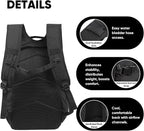 35L Tactical Backpack for Men, MOLLE Military Bug Out Bag, Waterproof Rucksack for Hiking with Hydration Port Black