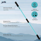 Weighted Walking Sticks for Seniors, Women & Men – 1.2lb Each Ergonomic Hiking Poles for Balance, Posture & Stability – Durable Trekking Poles for Walking