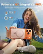 TORRAS EasyGo 10000mAh Magnetic Portable Charger Power Bank for iPhone, Fast Charging Travel Essential Wireless Battery Pack with Stand Compatible with Magsafe,17 Pro Max,Pro,16,15,14,13,12, Rose Gold